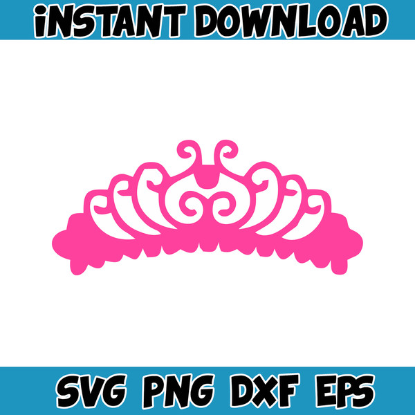 Barbie Svg, SVG, Princess Silhouette, pink doll Svg, Girl Svg, Sticker Clipart, Svg Files for Cricut , SVG - PNG Decal (20).jpg