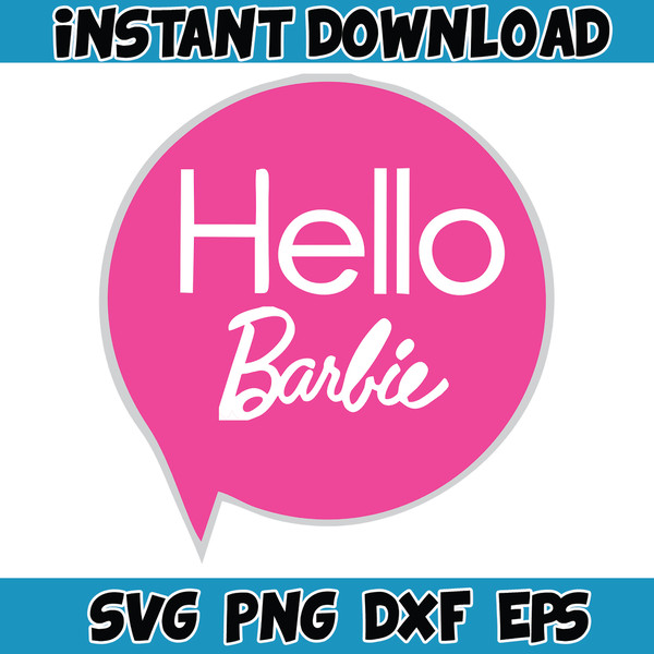 Barbie Svg, SVG, Princess Silhouette, pink doll Svg, Girl Svg, Sticker Clipart, Svg Files for Cricut , SVG - PNG Decal (27).jpg