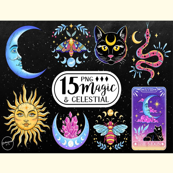 Magic and Celestial Clipart Bundle.jpg