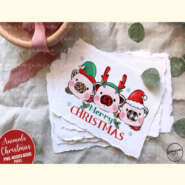 Merry Christmas Pig Sublimation_ 1.jpg