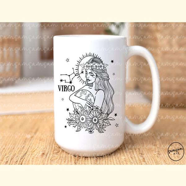 Virgo Floral Zodiac Sign Sublimation_ 0.jpg