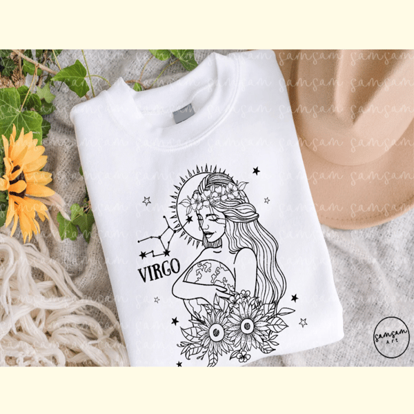 Virgo Floral Zodiac Sign Sublimation_ 2.jpg