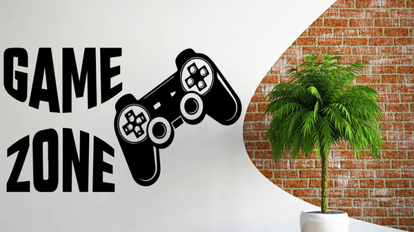 Gamer Zone Sticker, Video Game, Computer Game, Game Play, Ga - Inspire  Uplift