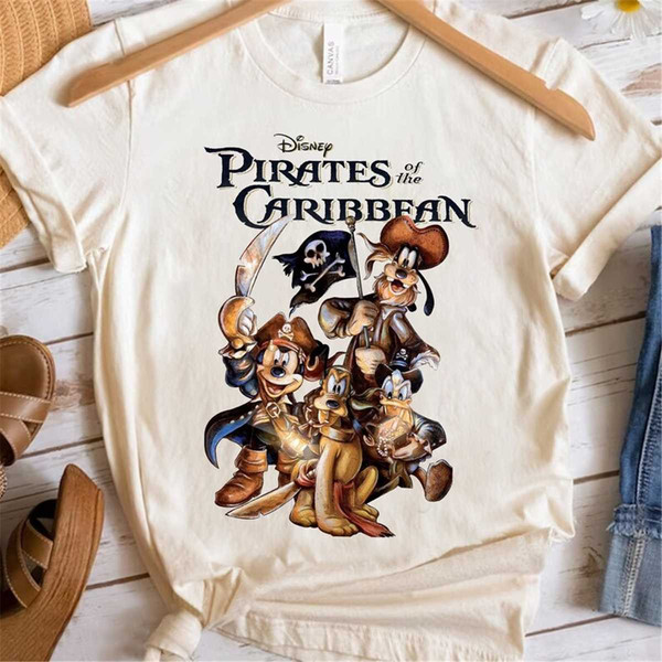 Funny Disney Mickey Mouse & Friends Pirates of The Caribbean Retro Shirt, WDW Trip Unisex Tshirt Family Birthday Gift A Navy 5XL | B Jahn
