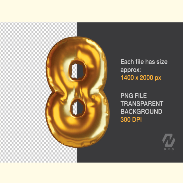 Gold Foil Alphabet Balloon Realistic PNG_ 4.jpg