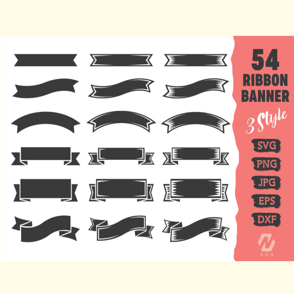 Ribbon Banner Clipart Vector Bundle_ 0.jpg