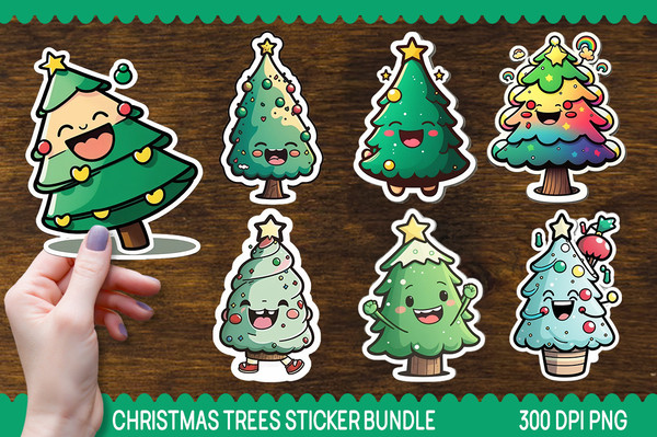 Christmas Trees Sticker Bundle.jpg