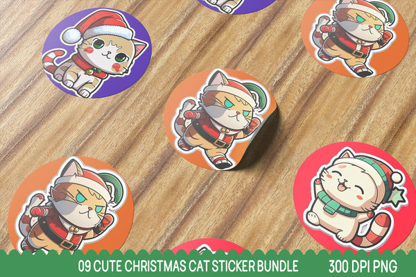 Cute Christmas Cat Sticker Bundle_ 0.jpg