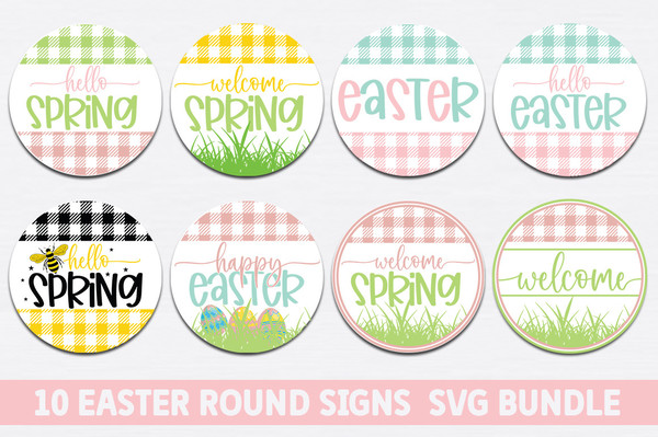 Easter Round Sign SVG Bundle.jpg