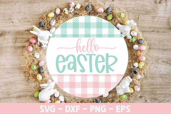 Easter Round Sign SVG Bundle_ 0.jpg