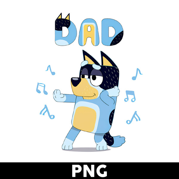 Bluey Dad Png, Bandit Png, Dad Png, Bluey Png, Bluey Dog Png - Inspire ...