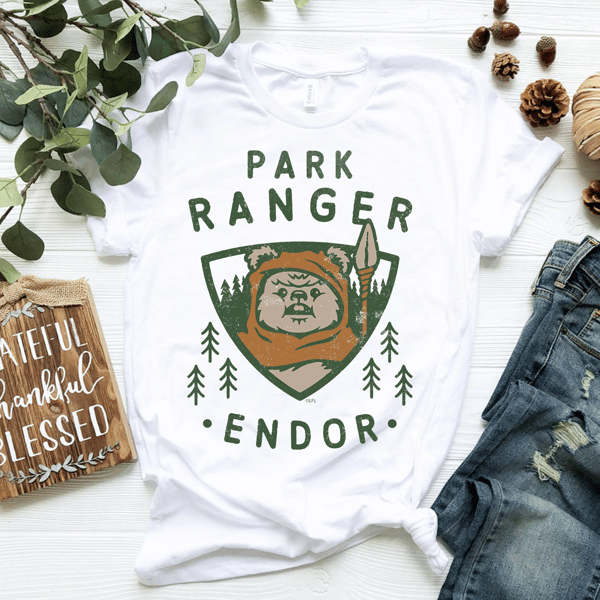 Star Wars Ewok Park Ranger Endor T-Shirt.png