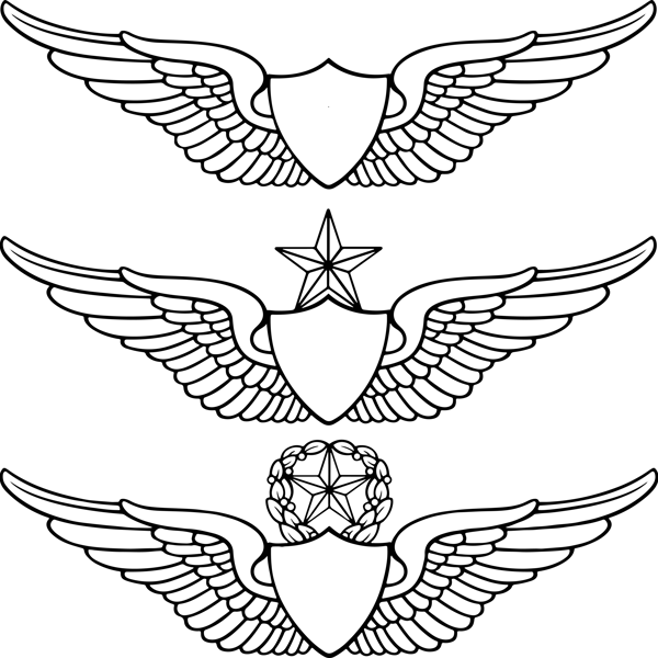 commercial pilot wings clip art