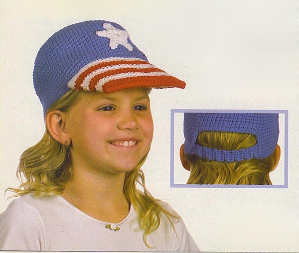 Crochet Patriotic Baseball Cap pattern - Gift Idea.jpg