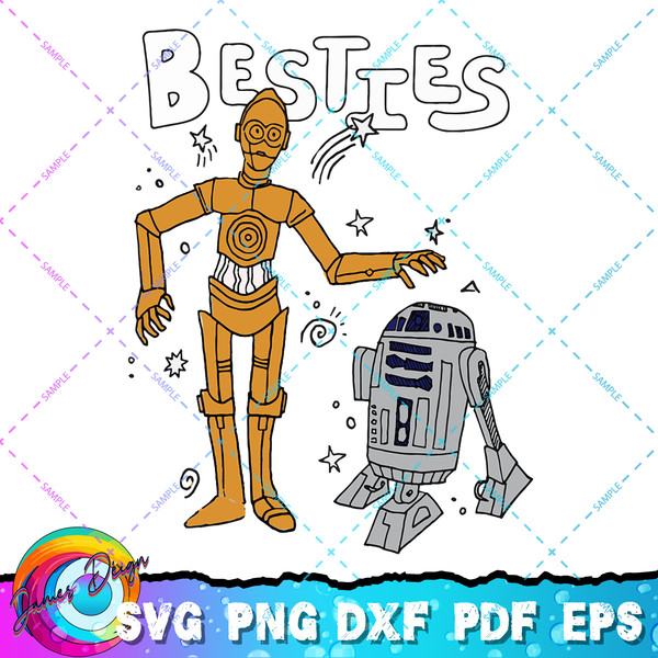 Star Wars R2-D2 and C-3PO Besties T-Shirt copy.jpg