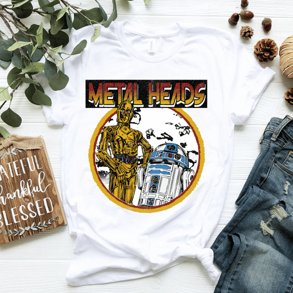 Star Wars R2-D2 C-3PO Metal Heads Circle Portrait T-Shirt.png