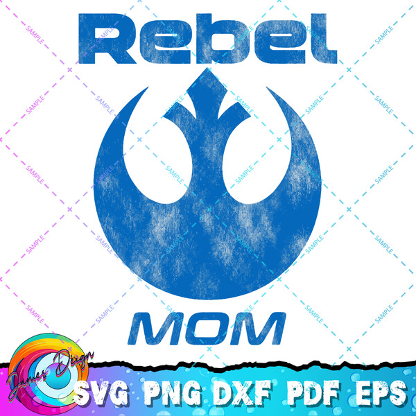 Star Wars Rebel Alliance Matching Family MOM T-Shirt T-Shirt copy.jpg