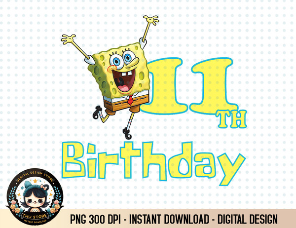 Mademark x SpongeBob SquarePants - SpongeBob SquarePants 11th Birthday T-Shirt copy.jpg