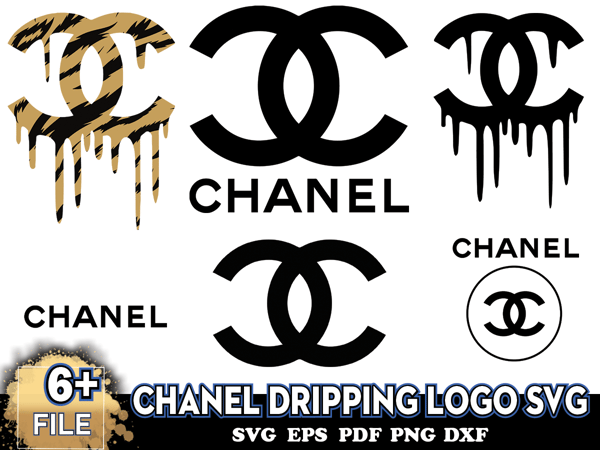 Chanel Dripping Logo Svg, Brand Logo Svg, Logo Chanel Svg
