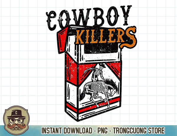 Cowboy Killers, Vintage Style Cowboy Skeleton, Western T-Shirt copy.jpg