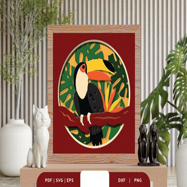 1080x1080 size Tropical-Bird-3D-Shadow-Box-Paper-Cut-3D-SVG-67997148-1-1-580x386.jpg