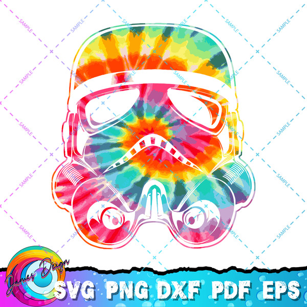 Star Wars Stormtrooper Tie Dye Big Face T-Shirt copy.jpg