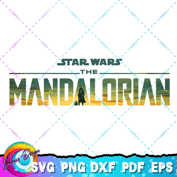 Star Wars The Mandalorian Season 3 Logo Grogu Disney+ T-Shirt copy.jpg