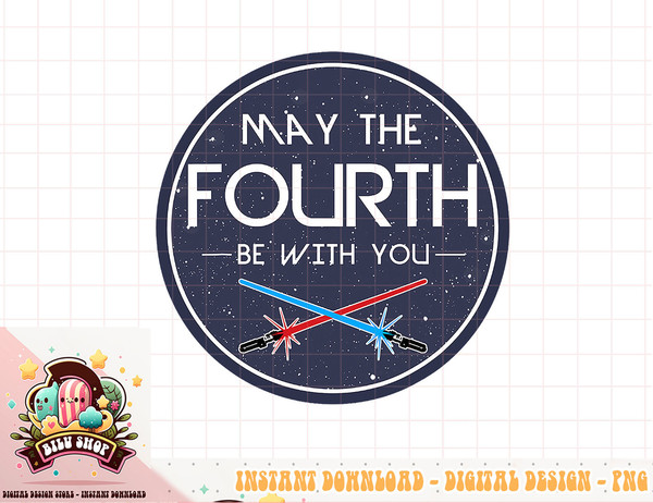 Star Wars May The Fourth Be With You Lightsaber Clash Poster T-Shirt copy.jpg