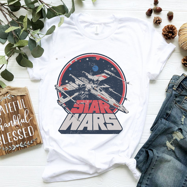 Star Wars X-Wing Starfighter Vintage T-Shirt.png