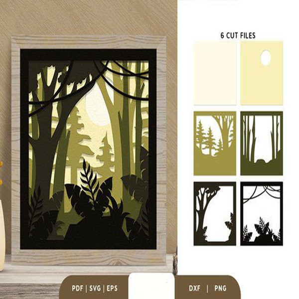 1080x1080 size Dense-Forest-3D-Shadow-Box-Paper-Cut-3D-SVG-67438883-2-580x386.jpg