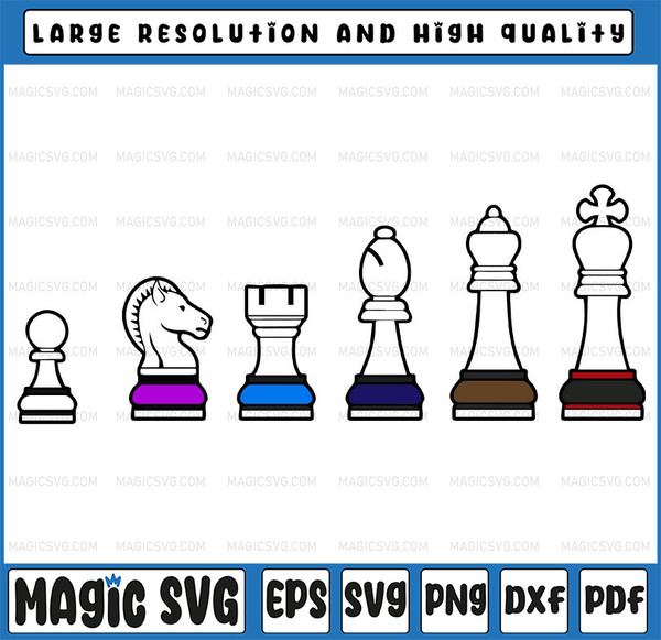 Chess Rating SVG File for Cricut, Silhouette, Laser - Instant Download