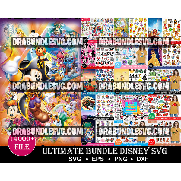 14,000+ The Ultimate Disney Bundle svg, Fun Disney bundle, Disney svg bundle, Big bundle SVG and for cricut files, Clipart Svg, Disney Princess.jpg