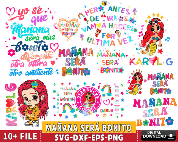 10 file Mañana Será Bonito svg bundle ,karol g svg bundle.jpg