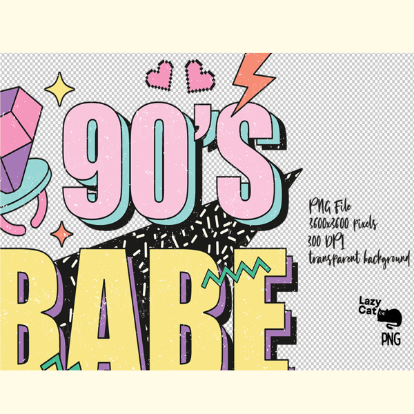 90’s Babe Retro Y2K PNG Sublimation_ 0.png