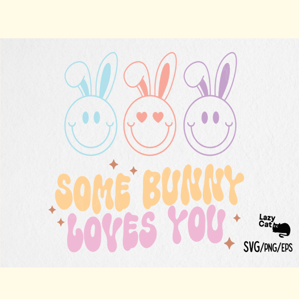 Retro Bunny Easter SVG Design.png