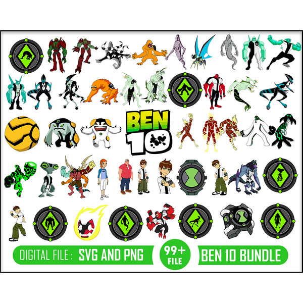 Ben 10 Transparent PNG Images to download for free
