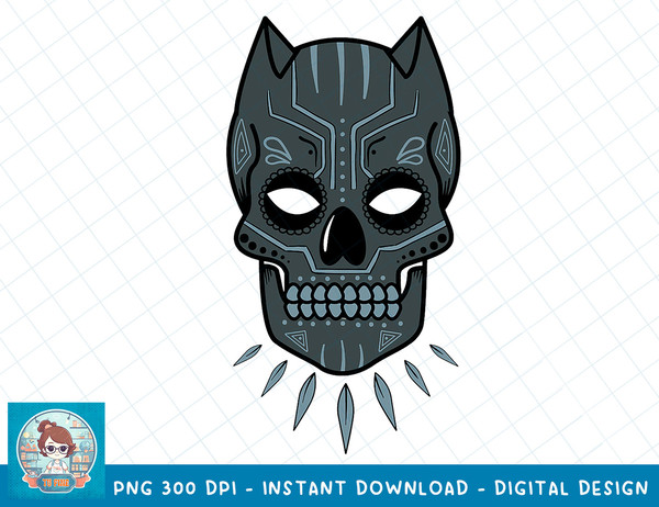 Marvel Black Panther Sugar Skull Graphic T-Shirt T-Shirt copy.jpg