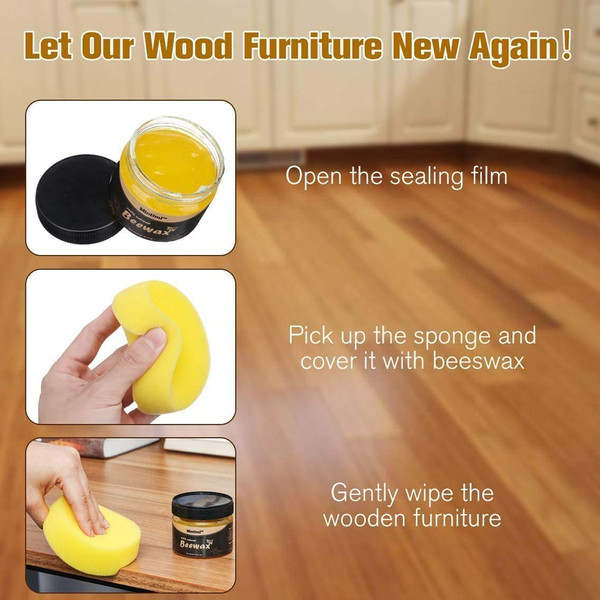 Wood Polish Beeswax Wood Furniture Cleaner For Wood Doors Tables