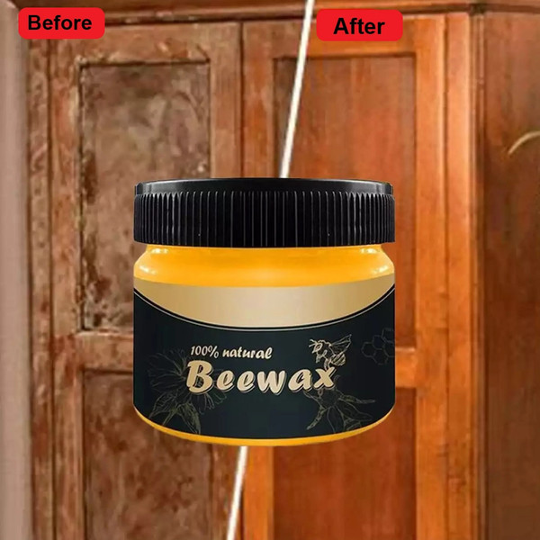 Natural Beeswax Home Wood Furniture Care Polishing Seasoning Bee