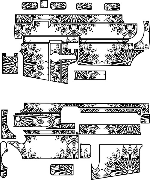 ar 15 gun engraving template svg vector file for laser engraving, cnc router, cricut, ez cad, fiber laser engraving v10.jpg