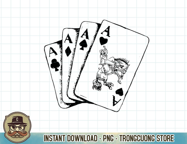 Ace Card Cowboy Playing Poker-Card Country Girl Western T-Shirt copy.jpg