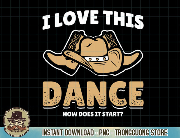 How Does This Dance Start Line Dancer Country Cowboy T-Shirt copy.jpg