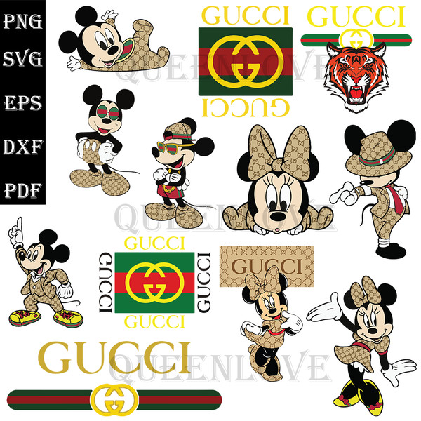 Gucci Bundle Svg, Brand Logo Svg, Gucci Mickey Svg, Gucci Ti - Inspire ...