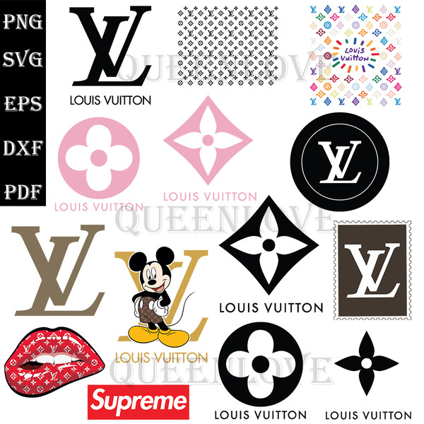 LV Louis Vuitton Logo svg (2 colors), lv pattern svg, SVG files  in 2023