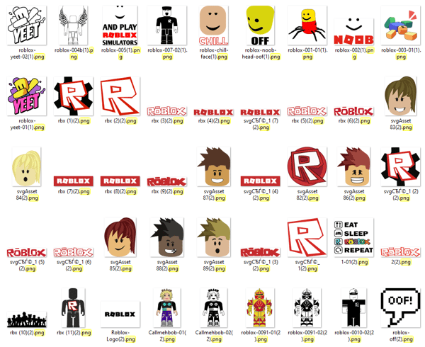 Roblox Mega Bundle Svg, Roblox Svg, Roblox Cartoon Svg, Inst - Inspire  Uplift