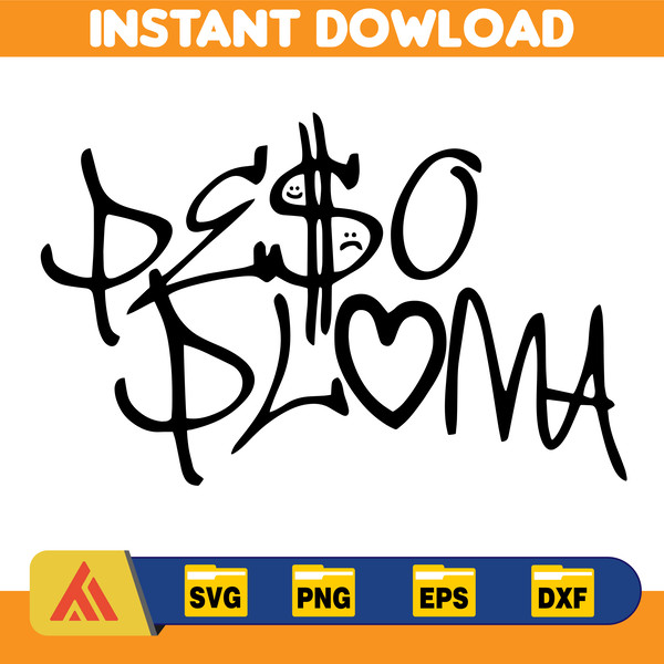 Signature Peso Pluma Bundle, Peso Pluma logo, Peso Pluma Png, Peso Pluma PNG,High Resolution Sublimation png Instant Download file.jpg