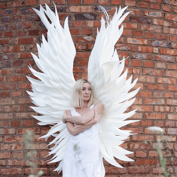 White Angel wings costume Wedding sexy wings Cosplay wings V - Inspire ...