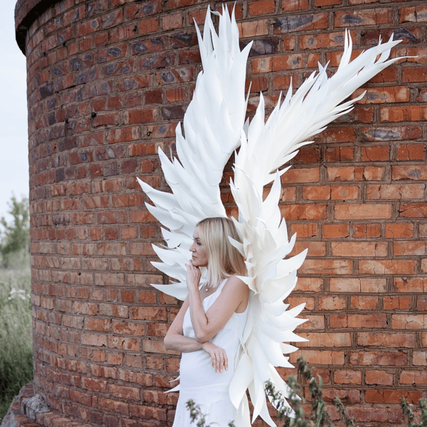 White Angel wings costume Wedding sexy wings Cosplay wings V - Inspire ...