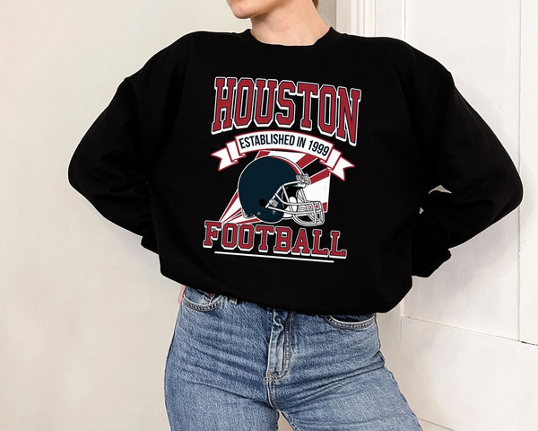 Houston Football Team Shirt, Retro Houston Football Shirt, American Football Shirt, NFL Shirt, Hoodie, Tanktop