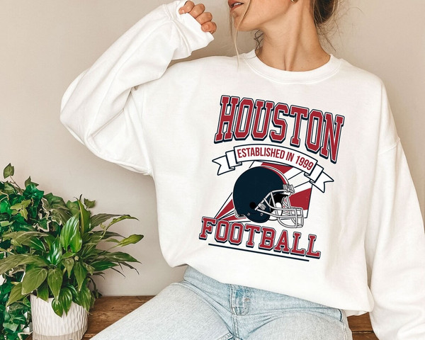 Houston Football Team Shirt, Retro Houston Football Shirt, American Football Shirt, NFL Shirt, Hoodie, Tanktop